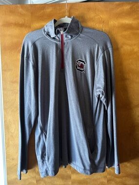 South Carolina Champion Gray Pullover with Black and Burgundy Accents